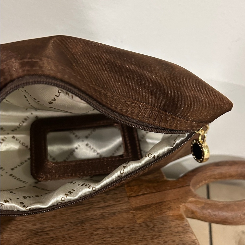 Bulgari Brown Cosmetic Bag - Picture 4 of 6